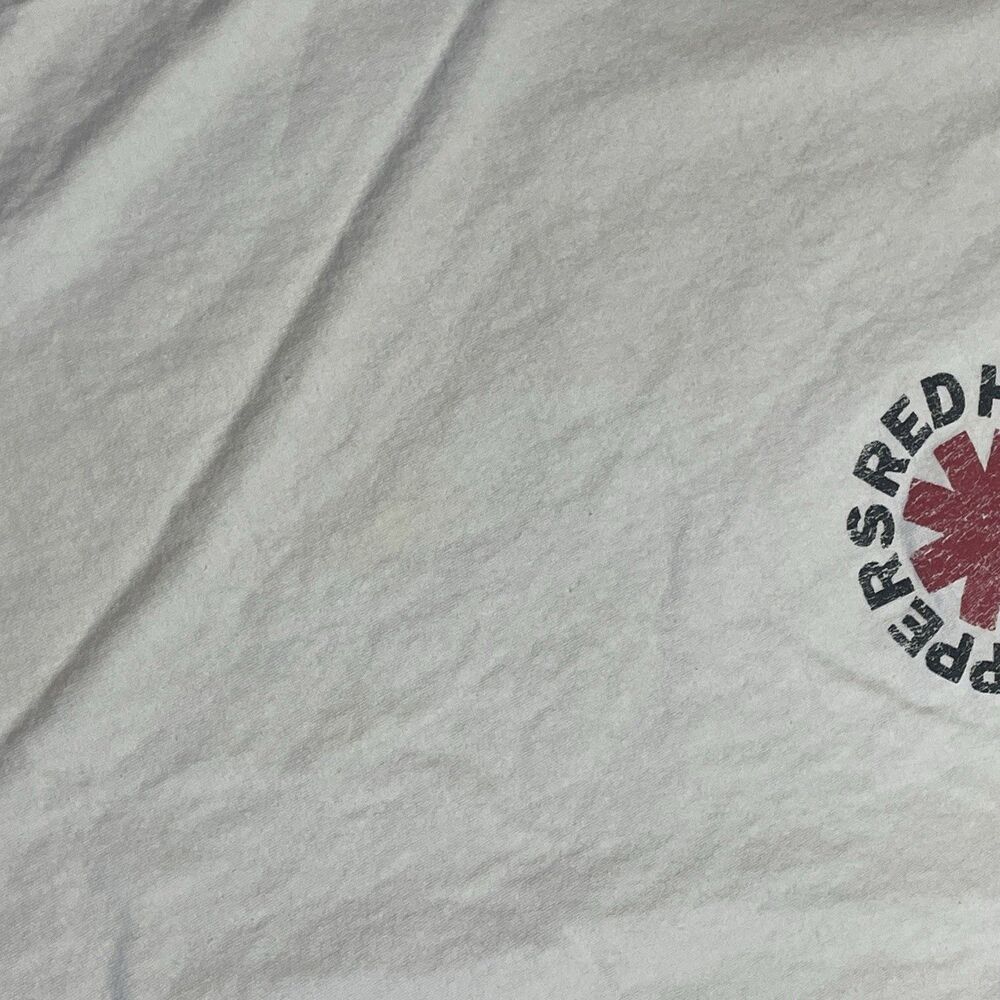 Red Hot Chili Peppers Rock n Roll Licensed Premium T-Shirt White XL Cropped - Picture 3 of 5